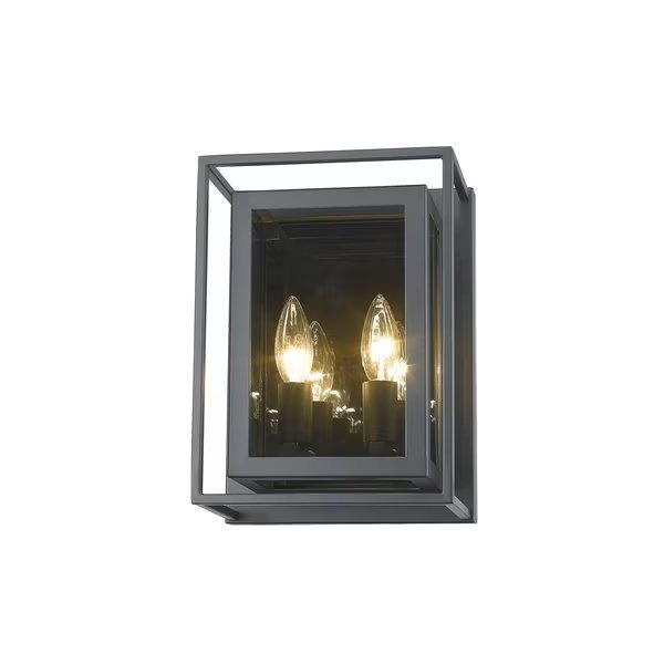 Infinity 2 Light Wall Sconce, Misty Charcoal & Smoke, Z-Lite, Mfr#: 802-2S-MC